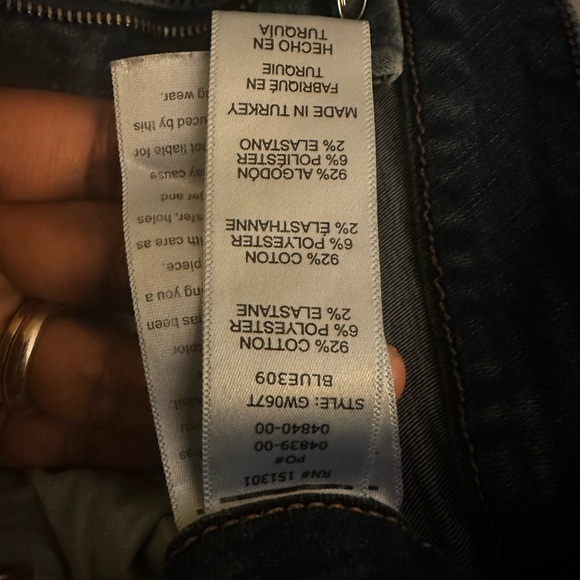 Good American GOOD Good Waist High Rise Raw Hem Ankle Skinny Jeans / Blue 309 - Picture 6 of 6